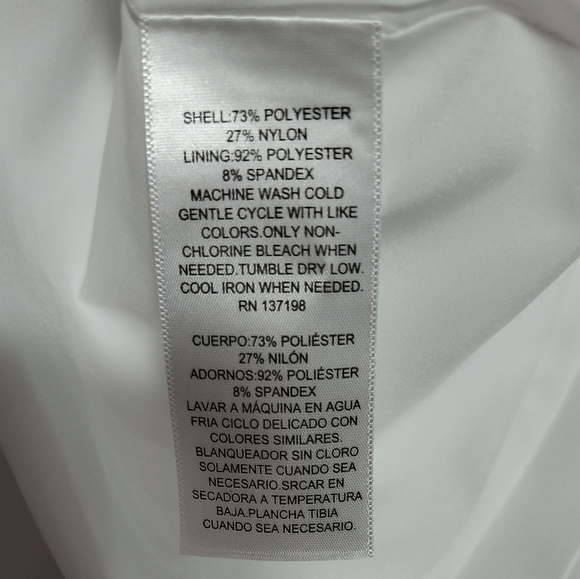 [5x$20] New Mini White Dress / Size 10 - Picture 5 of 7